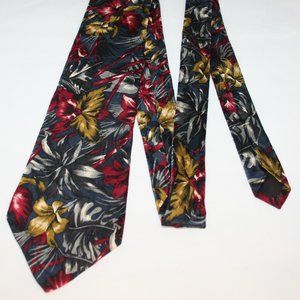 AHJ Floral Silk Tie